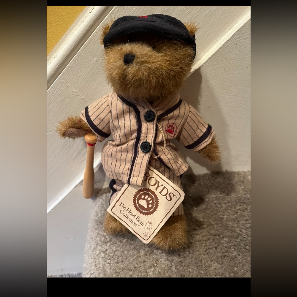 Boyds Bears Brown Baseball Bear